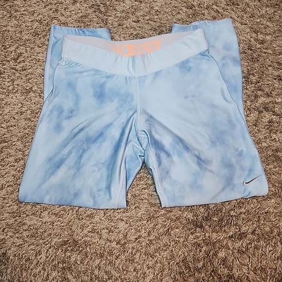 Nike Pants - Nike sz Small  RELAY DRI-FIT "JUST DO IT"  Running  CAPRi Blue